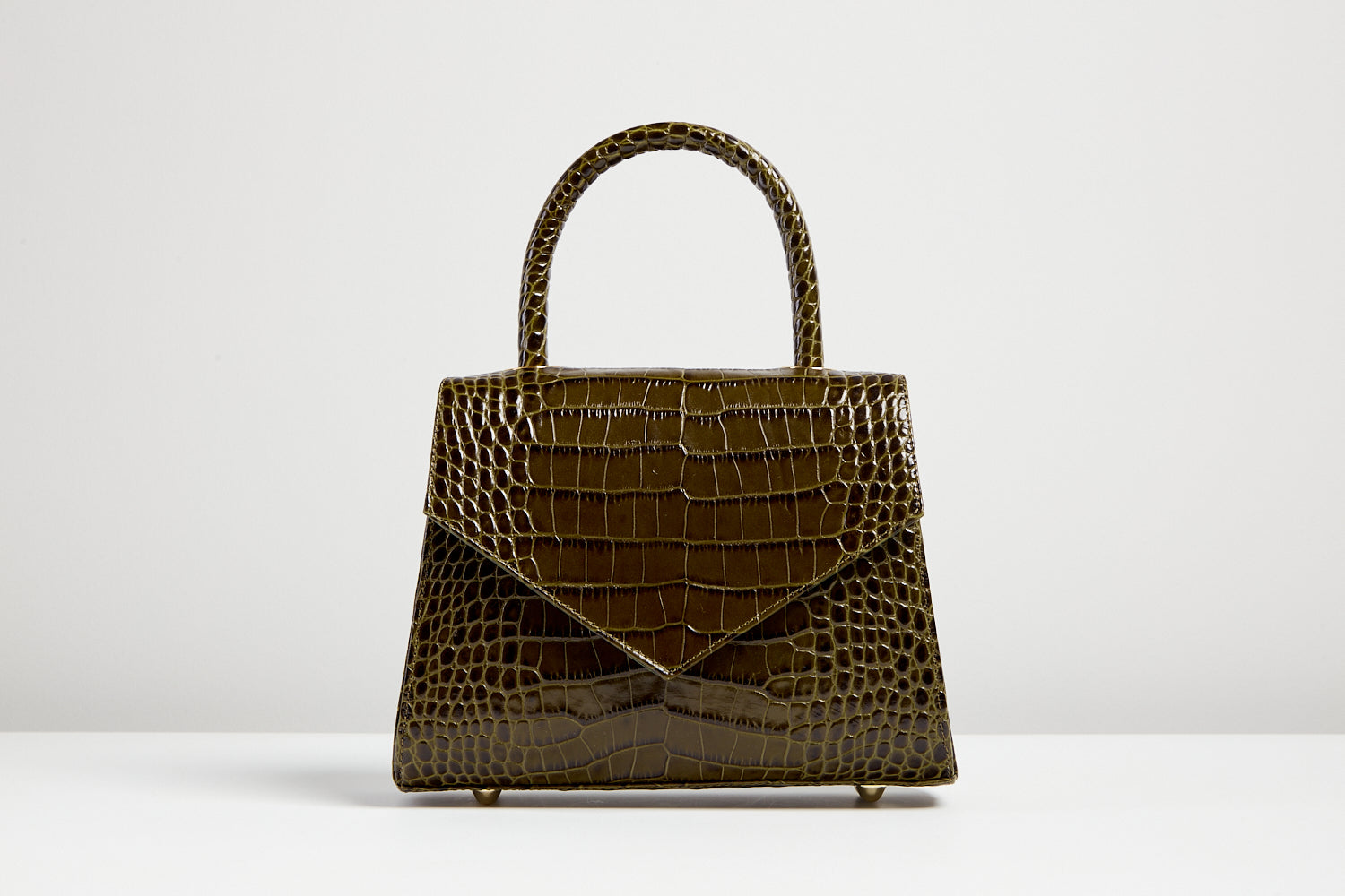 Croc Embossed Italian Leather